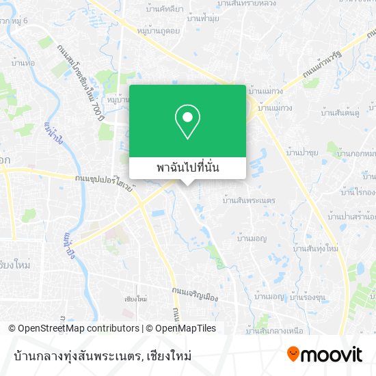 บ้านกลางทุ่งสันพระเนตร แผนที่