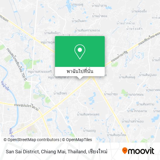 San Sai District, Chiang Mai, Thailand แผนที่
