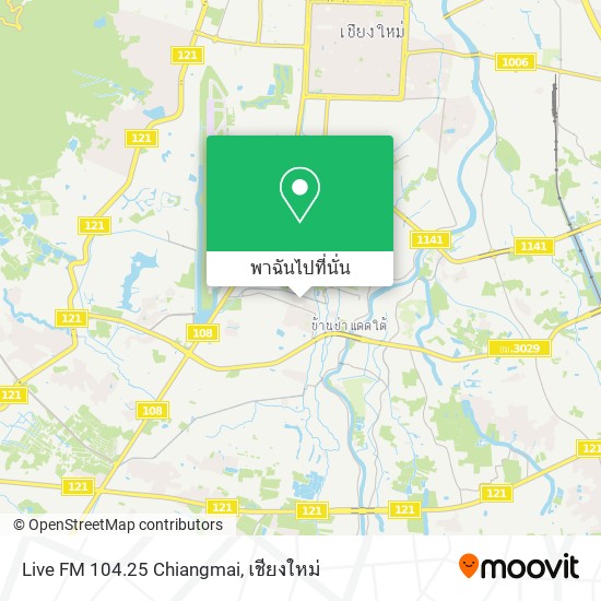 Live FM 104.25 Chiangmai แผนที่