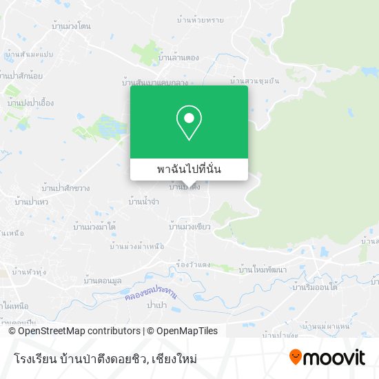 รร บ้านป่าตึงดอยชิว แผนที่