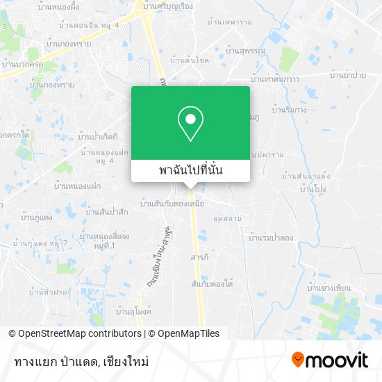ทางแยก ป่าแดด แผนที่