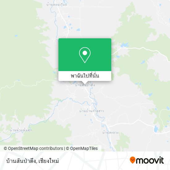 บ้านสันป่าตึง แผนที่