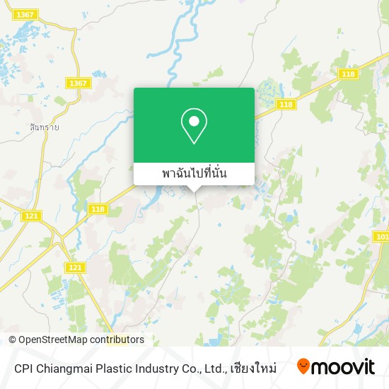 CPI Chiangmai Plastic Industry Co., Ltd. แผนที่