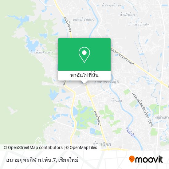สนามยุทธกีฬาป.พัน.7 แผนที่