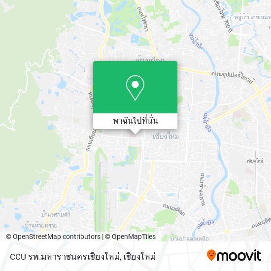 CCU รพ.มหาราชนครเชียงใหม่ แผนที่