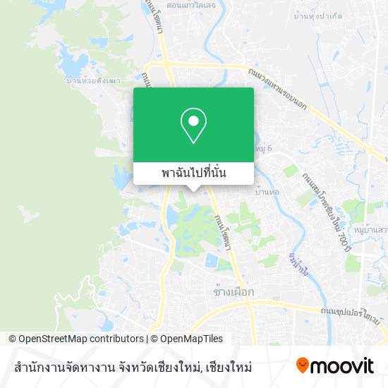 สำนักงานจัดหางาน จังหวัดเชียงใหม่ แผนที่