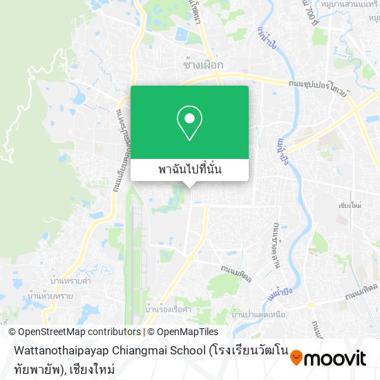 Wattanothaipayap Chiangmai School (โรงเรียนวัฒโนทัยพายัพ) แผนที่