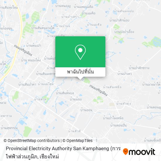 Provincial Electricity Authority San Kamphaeng แผนที่