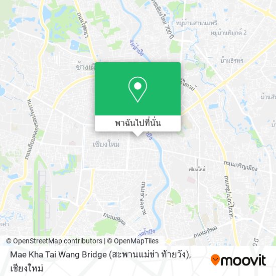 Mae Kha Tai Wang Bridge (สะพานแม่ข่า ท้ายวัง) แผนที่
