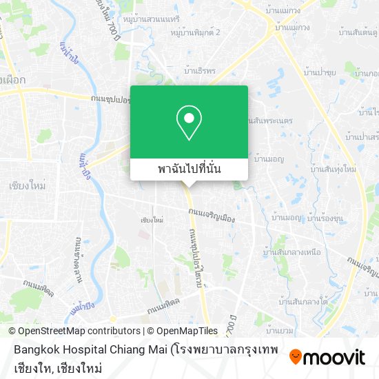 Bangkok Hospital Chiang Mai แผนที่