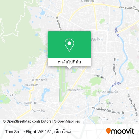 Thai Smile Flight WE 161 แผนที่