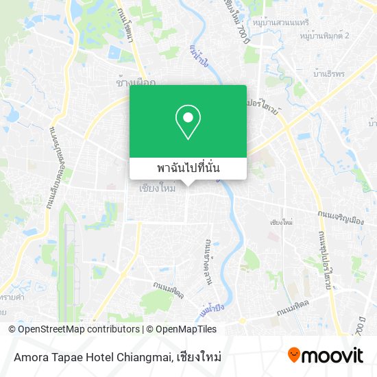 Amora Tapae Hotel Chiangmai แผนที่