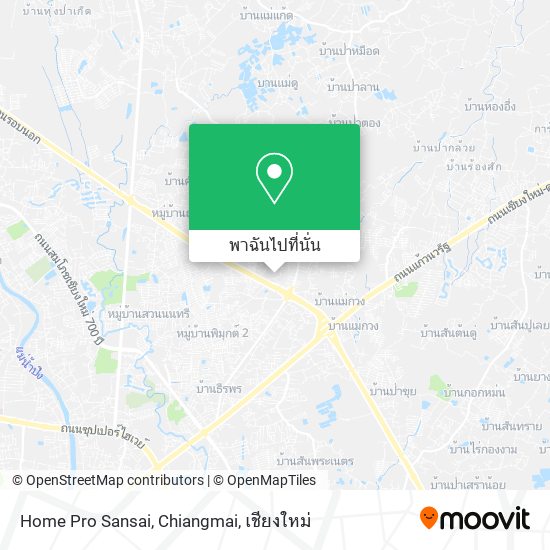 Home Pro Sansai, Chiangmai แผนที่