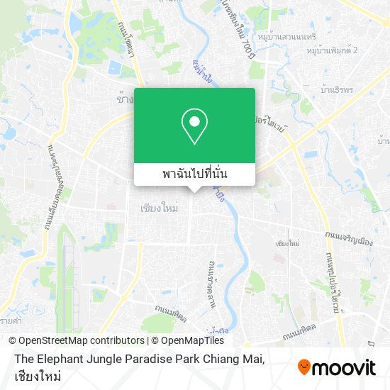 The Elephant Jungle Paradise Park Chiang Mai แผนที่