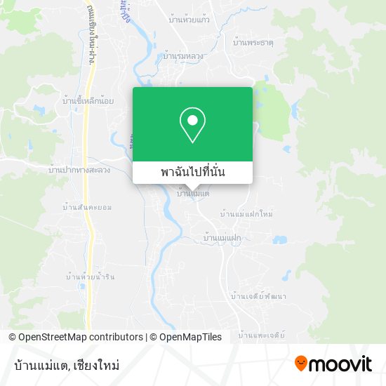 บ้านแม่แต แผนที่