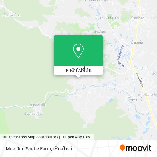 Mae Rim Snake Farm แผนที่