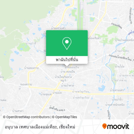 อนุบาล เทศบาลเมืองแม่เหียะ แผนที่