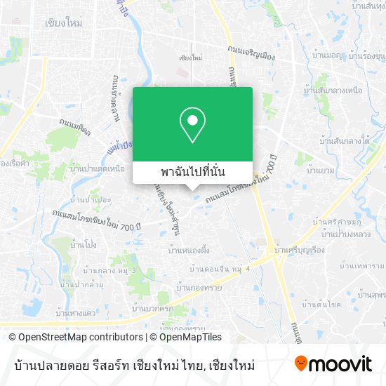 บ้านปลายดอย รีสอร์ท เชียงใหม่ ไทย แผนที่