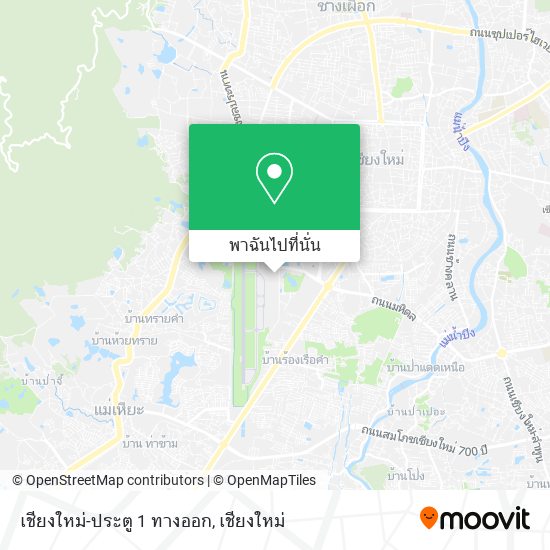 เชียงใหม่-ประตู 1 ทางออก แผนที่