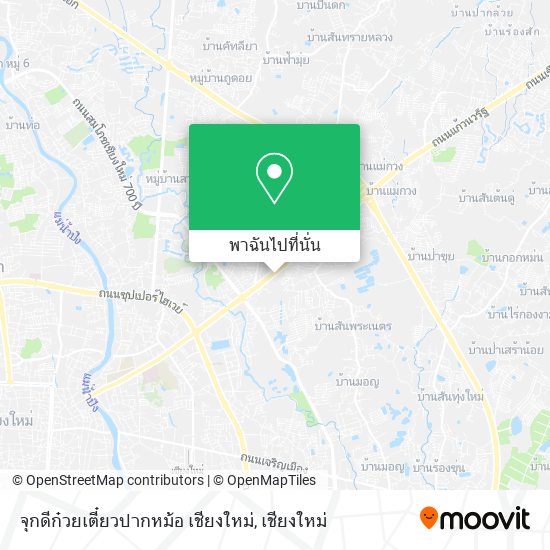จุกดีก๋วยเตี๋ยวปากหม้อ เชียงใหม่ แผนที่