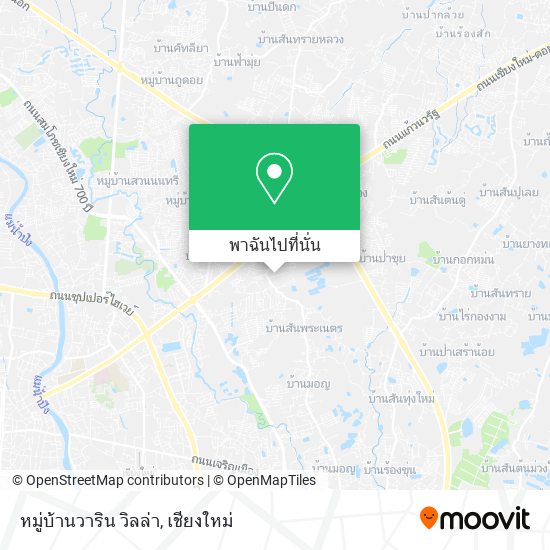 หมู่บ้านวาริน วิลล่า แผนที่