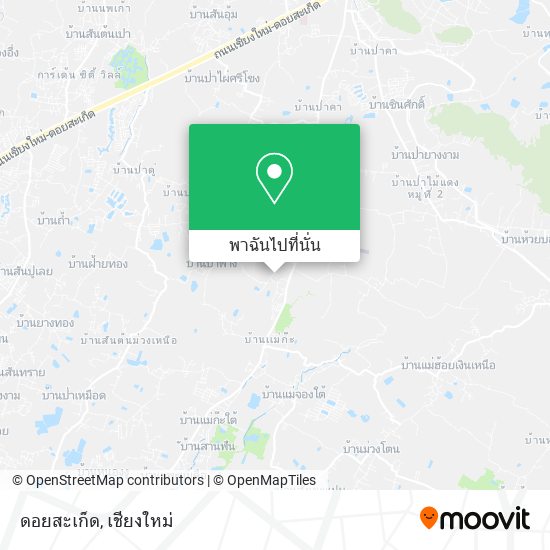 ดอยสะเก็ด แผนที่