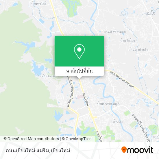 ถนนเชียงใหม่-แม่ริม แผนที่