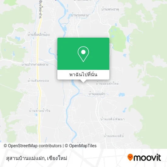 สุสานบ้านแม่แฝก แผนที่