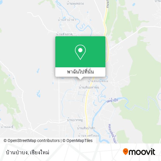 บ้านป่าบง แผนที่
