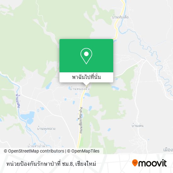 หน่วยป้องกันรักษาป่าที่ ชม.8 แผนที่