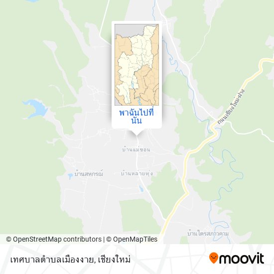 เทศบาลตำบลเมืองงาย แผนที่