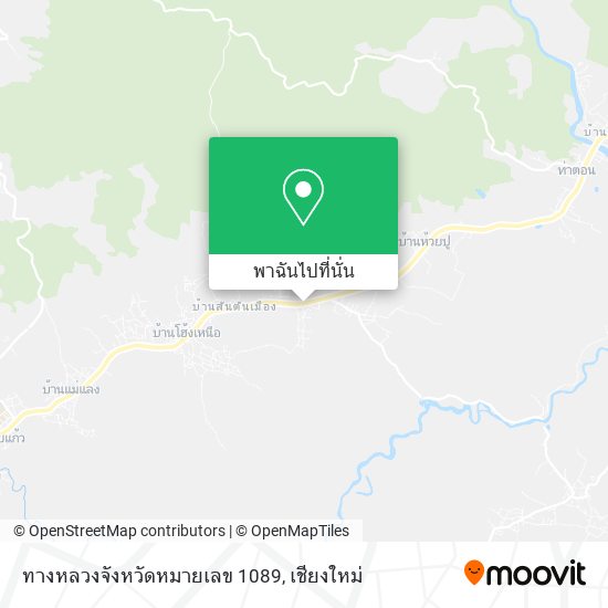 ทางหลวงจังหวัดหมายเลข 1089 แผนที่