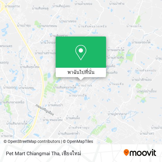 Pet Mart Chiangmai Tha แผนที่