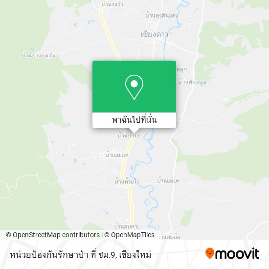 หน่วยป้องกันรักษาป่า ที่ ชม.9 แผนที่