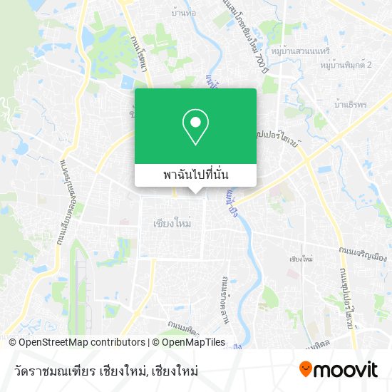 วัดราชมณเฑียร เชียงใหม่ แผนที่