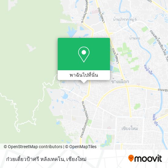 ก๋วยเตี๋ยวป้าศรี หลังเทคโน แผนที่