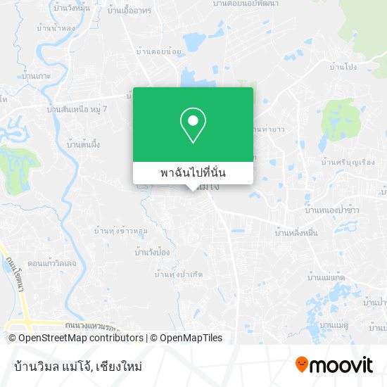 บ้านวิมล แม่โจ้ แผนที่