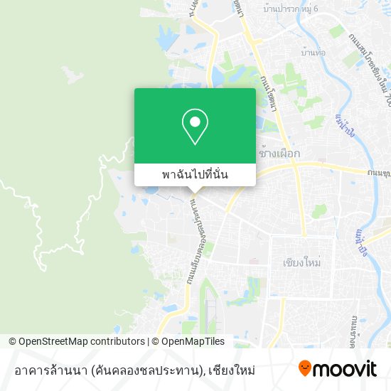 อาคารล้านนา (คันคลองชลประทาน) แผนที่