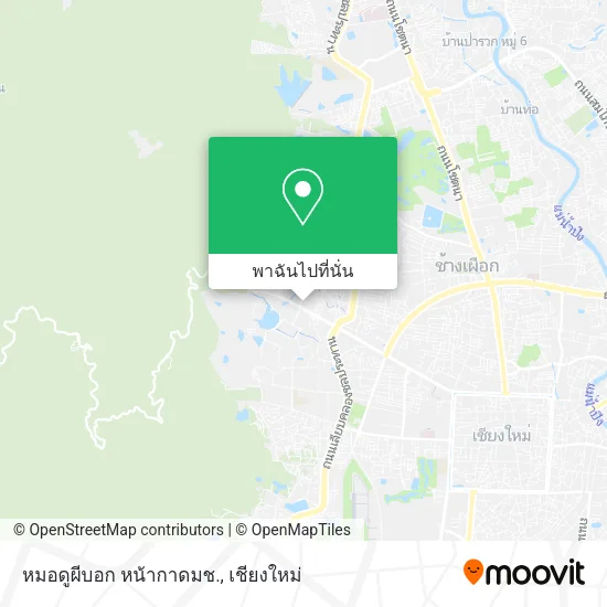 หมอดูผีบอก หน้ากาดมช. แผนที่