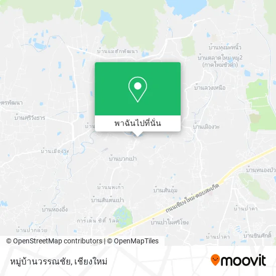 หมู่บ้านวรรณชัย แผนที่