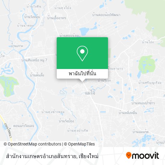 สำนักงานเกษตรอำเภอสันทราย แผนที่