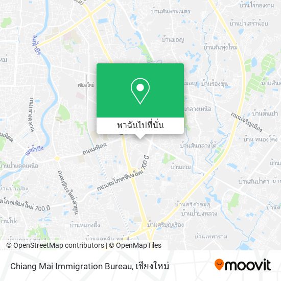 Chiang Mai Immigration Bureau แผนที่