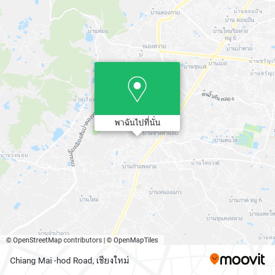 Chiang Mai -hod Road แผนที่