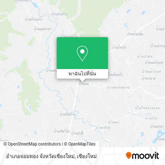 อำเภอจอมทอง จังหวัดเชียงใหม่ แผนที่