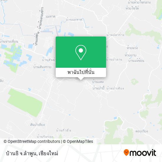 บ้านธิ จ.ลำพูน แผนที่