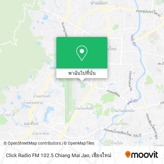 Click Radio FM 102.5 Chiang Mai Jao แผนที่