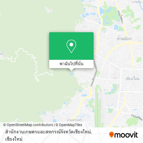 สำนักงานเกษตรและสหกรณ์จังหวัดเชียงใหม่ แผนที่