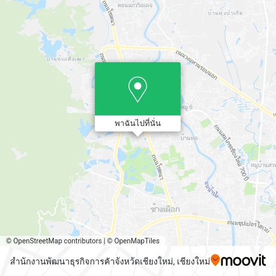 สำนักงานพัฒนาธุรกิจการค้าจังหวัดเชียงใหม่ แผนที่