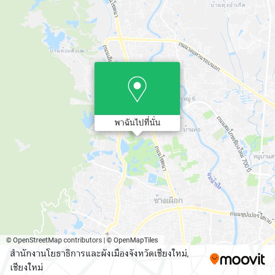 สำนักงานโยธาธิการและผังเมืองจังหวัดเชียงใหม่ แผนที่