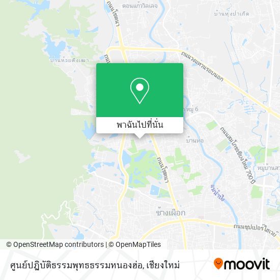 ศูนย์ปฏิบัติธรรมพุทธธรรมหนองฮ่อ แผนที่